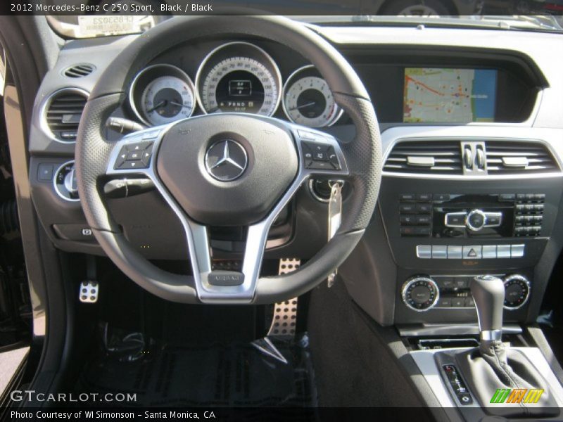 Black / Black 2012 Mercedes-Benz C 250 Sport