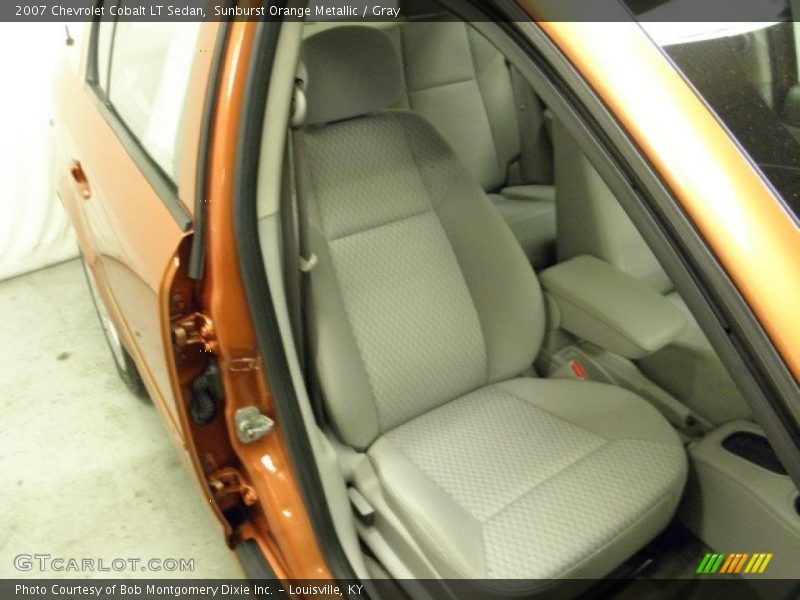 Sunburst Orange Metallic / Gray 2007 Chevrolet Cobalt LT Sedan