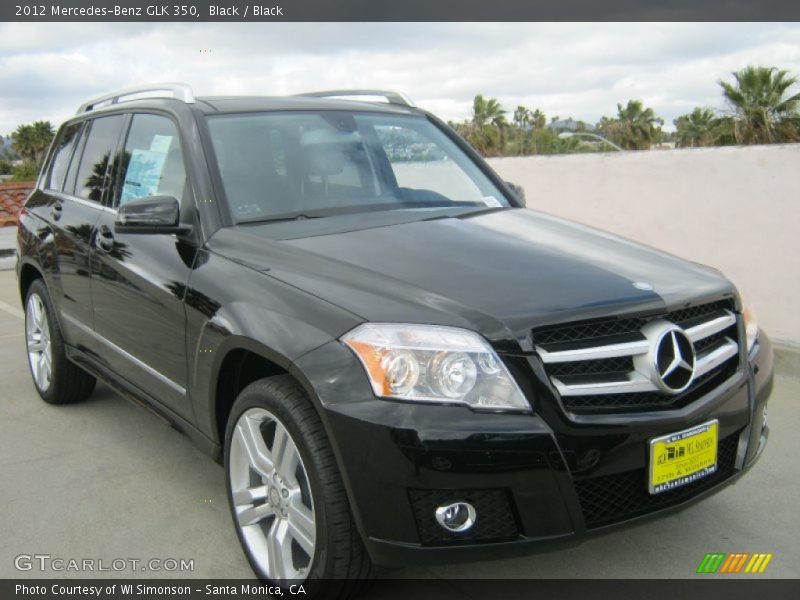 Black / Black 2012 Mercedes-Benz GLK 350