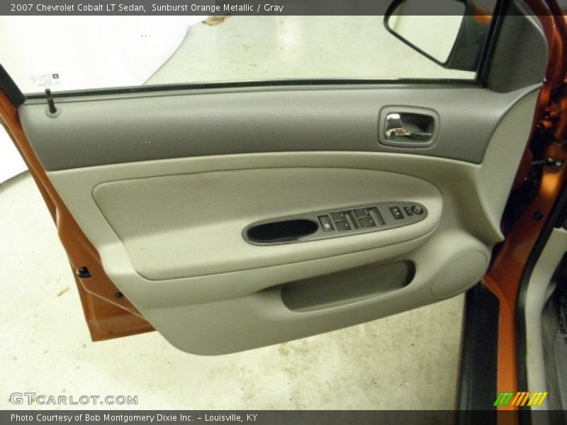 Sunburst Orange Metallic / Gray 2007 Chevrolet Cobalt LT Sedan
