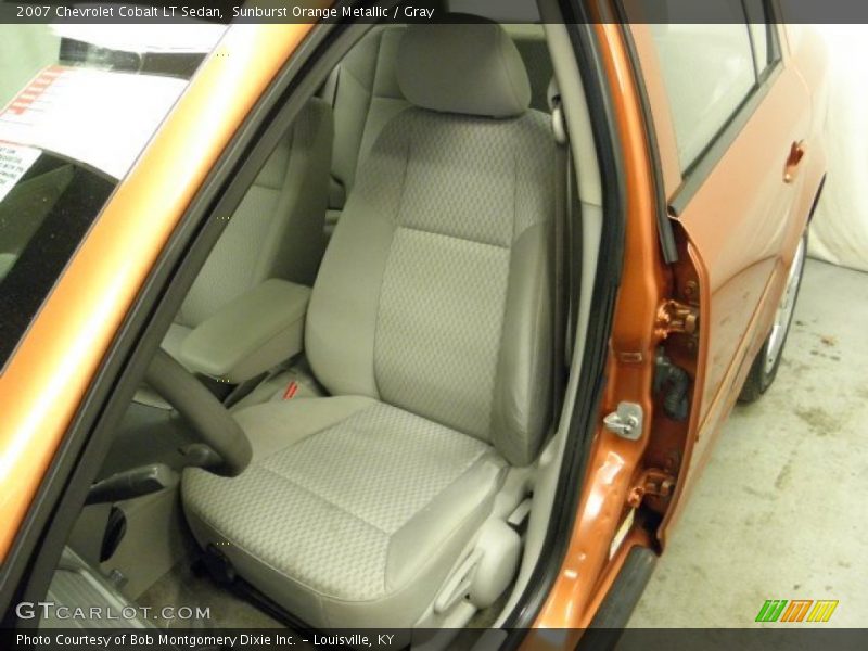 Sunburst Orange Metallic / Gray 2007 Chevrolet Cobalt LT Sedan