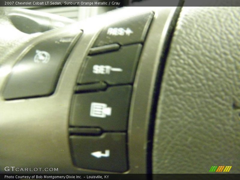 Sunburst Orange Metallic / Gray 2007 Chevrolet Cobalt LT Sedan