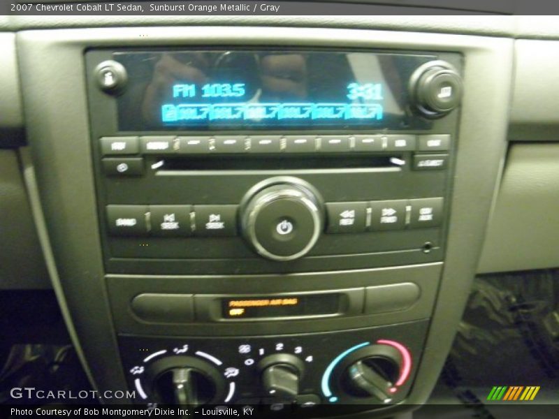 Sunburst Orange Metallic / Gray 2007 Chevrolet Cobalt LT Sedan