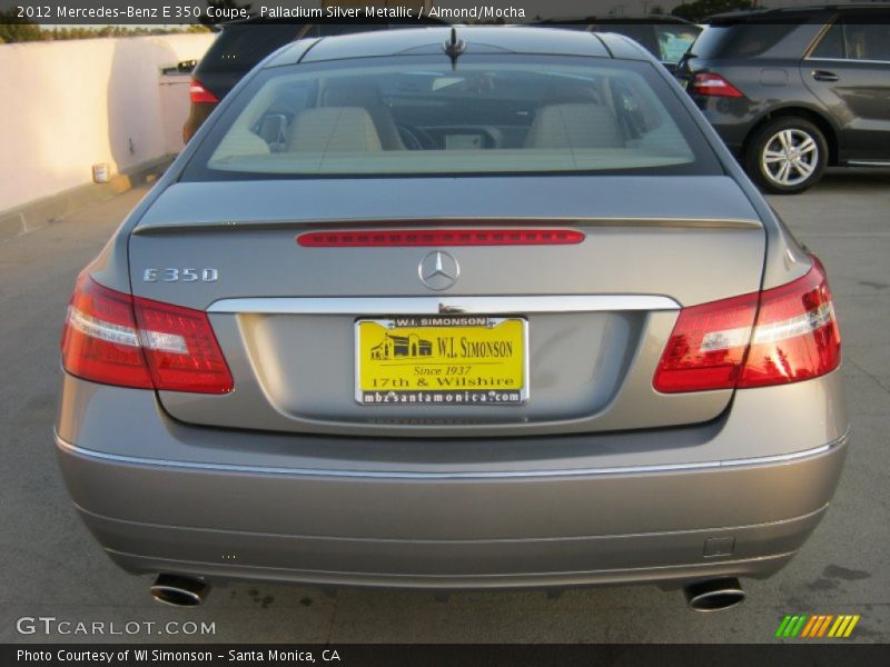 Palladium Silver Metallic / Almond/Mocha 2012 Mercedes-Benz E 350 Coupe