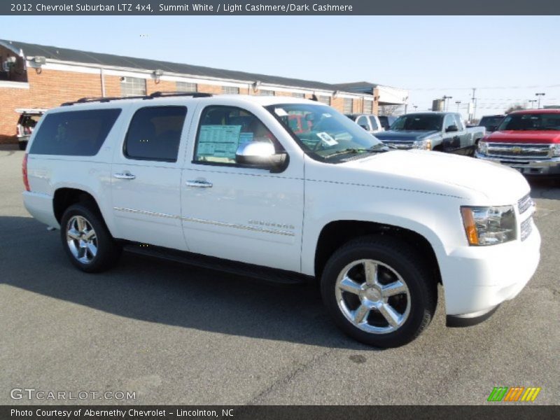 Summit White / Light Cashmere/Dark Cashmere 2012 Chevrolet Suburban LTZ 4x4