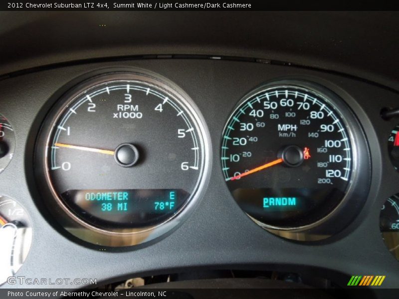 Summit White / Light Cashmere/Dark Cashmere 2012 Chevrolet Suburban LTZ 4x4