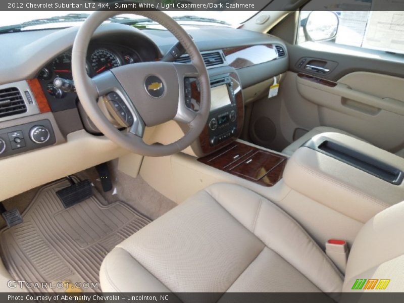 Summit White / Light Cashmere/Dark Cashmere 2012 Chevrolet Suburban LTZ 4x4