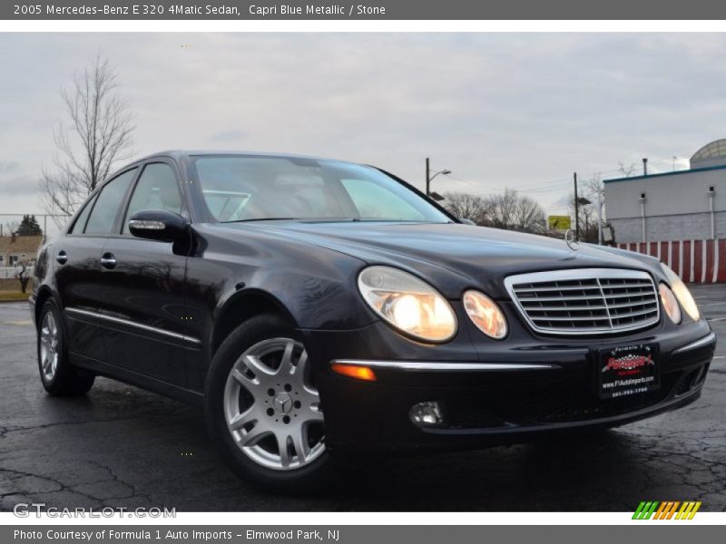 Capri Blue Metallic / Stone 2005 Mercedes-Benz E 320 4Matic Sedan