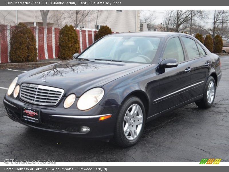 Capri Blue Metallic / Stone 2005 Mercedes-Benz E 320 4Matic Sedan