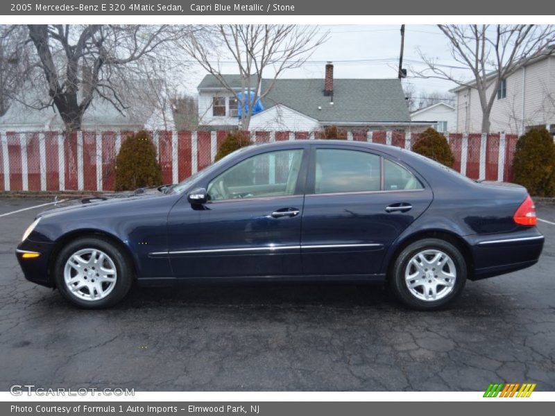 Capri Blue Metallic / Stone 2005 Mercedes-Benz E 320 4Matic Sedan