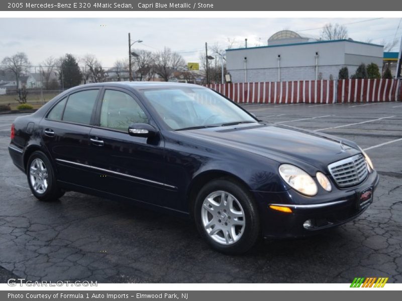 Capri Blue Metallic / Stone 2005 Mercedes-Benz E 320 4Matic Sedan