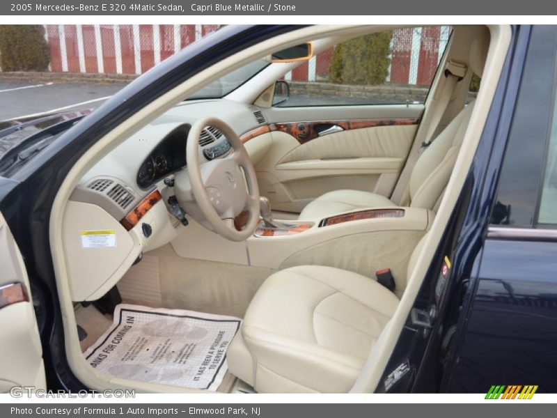 Capri Blue Metallic / Stone 2005 Mercedes-Benz E 320 4Matic Sedan