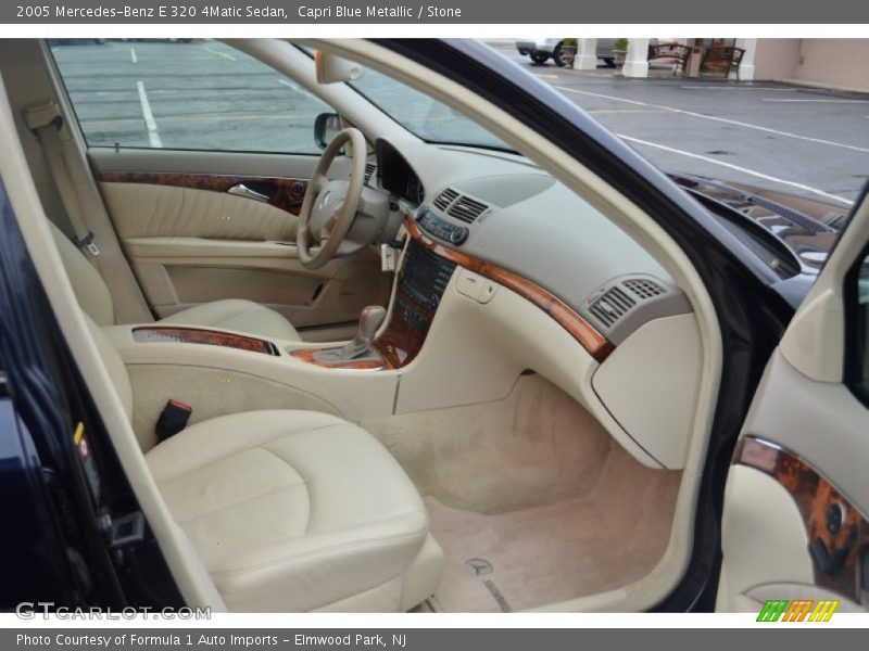 Capri Blue Metallic / Stone 2005 Mercedes-Benz E 320 4Matic Sedan