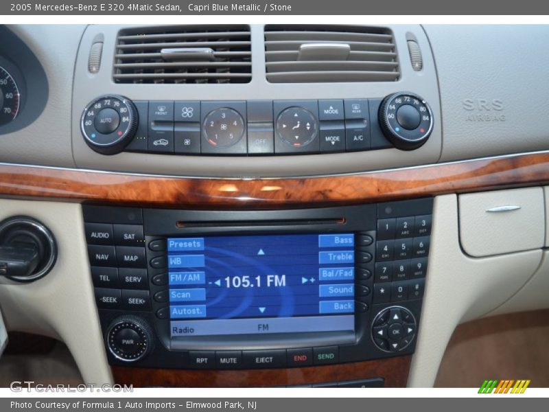 Capri Blue Metallic / Stone 2005 Mercedes-Benz E 320 4Matic Sedan