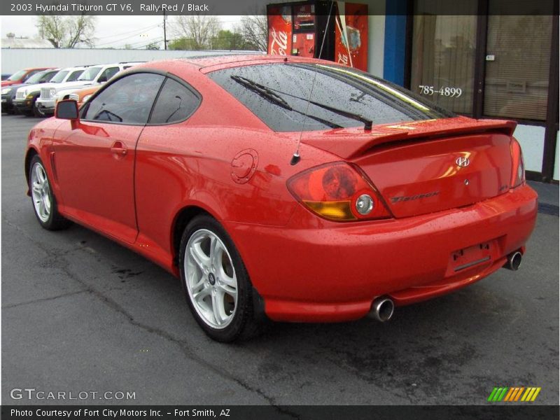 Rally Red / Black 2003 Hyundai Tiburon GT V6
