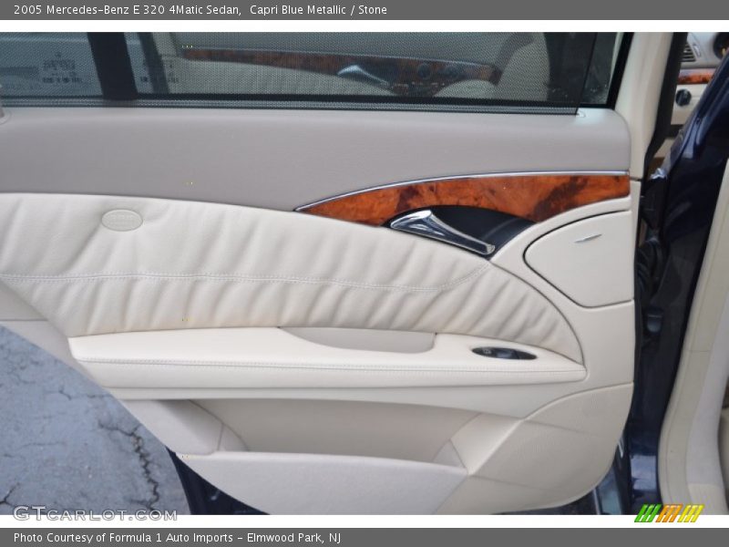 Capri Blue Metallic / Stone 2005 Mercedes-Benz E 320 4Matic Sedan