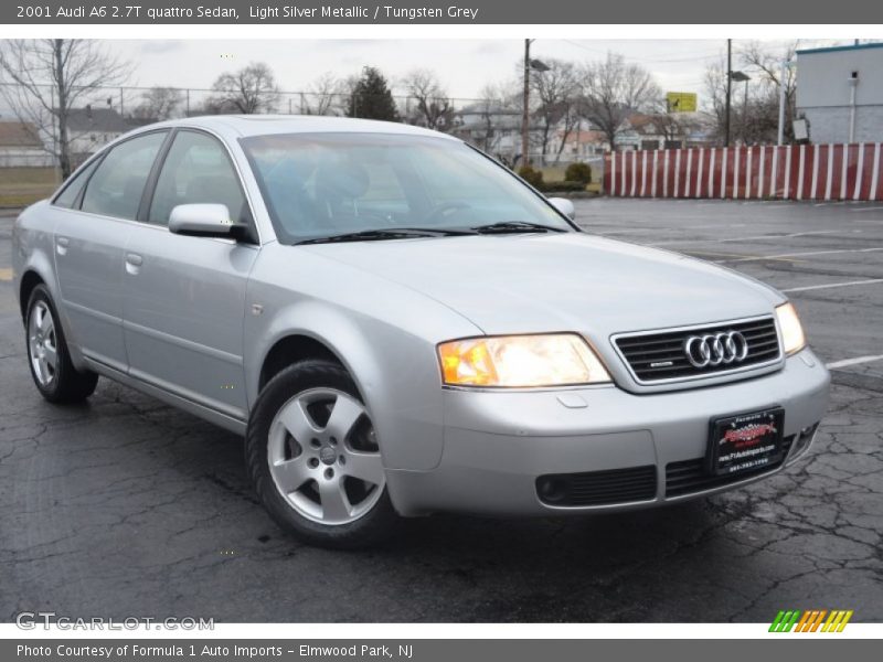 Light Silver Metallic / Tungsten Grey 2001 Audi A6 2.7T quattro Sedan