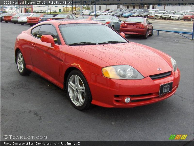 Rally Red / Black 2003 Hyundai Tiburon GT V6