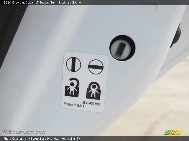 Summit White / Ebony 2010 Chevrolet Cobalt LT Sedan