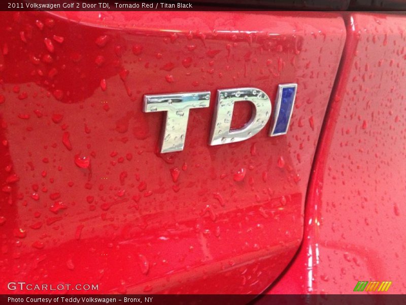 Tornado Red / Titan Black 2011 Volkswagen Golf 2 Door TDI