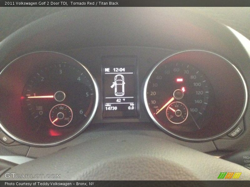 Tornado Red / Titan Black 2011 Volkswagen Golf 2 Door TDI