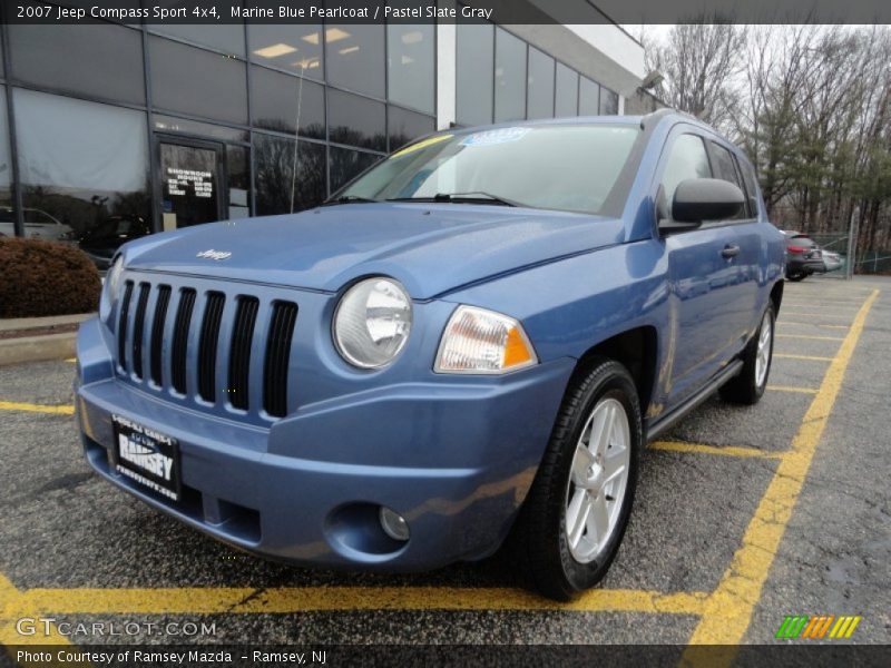 Marine Blue Pearlcoat / Pastel Slate Gray 2007 Jeep Compass Sport 4x4