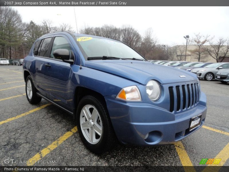 Marine Blue Pearlcoat / Pastel Slate Gray 2007 Jeep Compass Sport 4x4