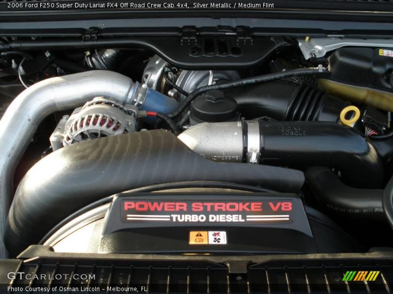 Silver Metallic / Medium Flint 2006 Ford F250 Super Duty Lariat FX4 Off Road Crew Cab 4x4