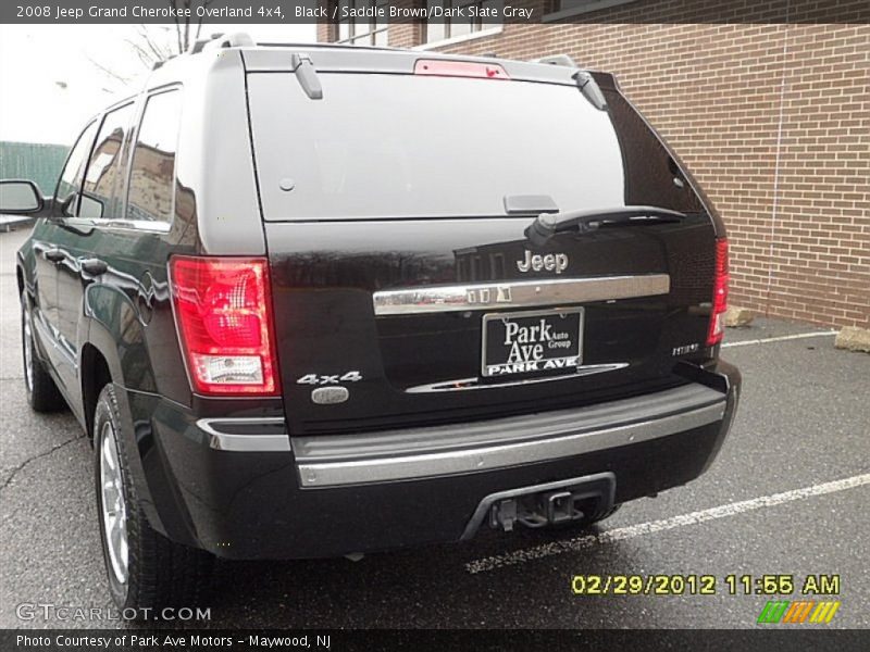 Black / Saddle Brown/Dark Slate Gray 2008 Jeep Grand Cherokee Overland 4x4
