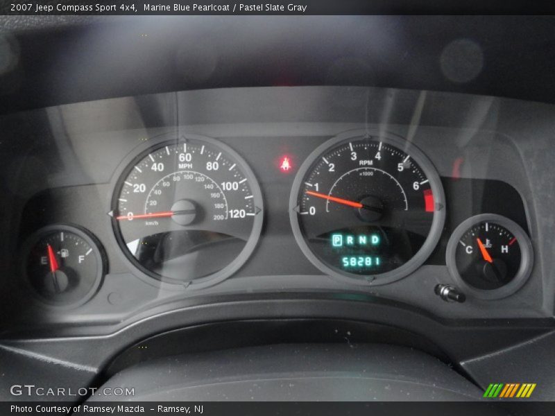 Marine Blue Pearlcoat / Pastel Slate Gray 2007 Jeep Compass Sport 4x4