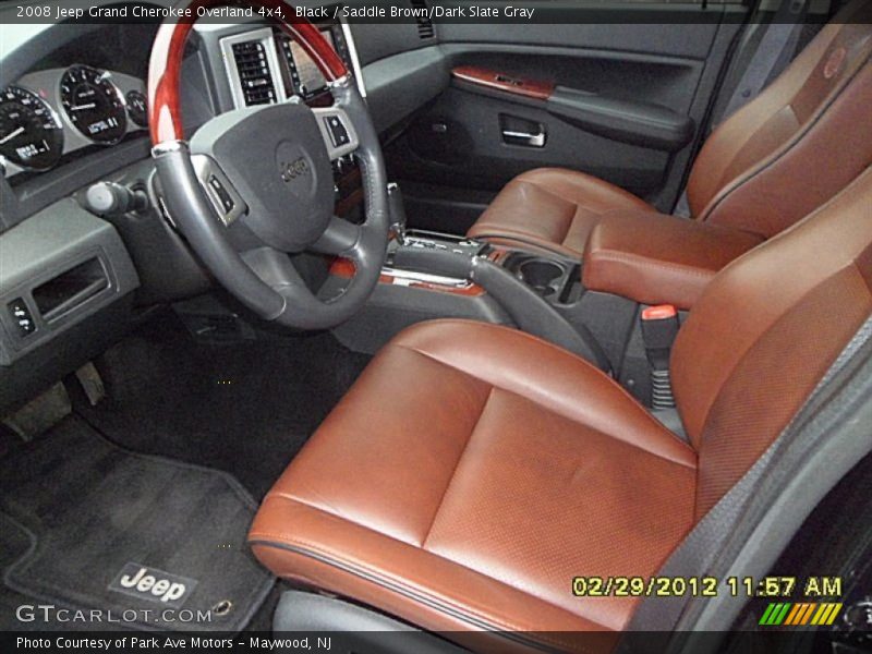 Black / Saddle Brown/Dark Slate Gray 2008 Jeep Grand Cherokee Overland 4x4