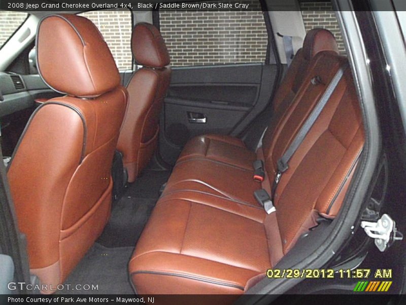 Black / Saddle Brown/Dark Slate Gray 2008 Jeep Grand Cherokee Overland 4x4