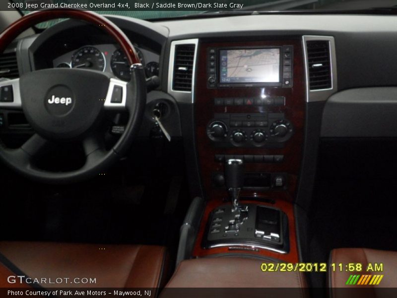 Black / Saddle Brown/Dark Slate Gray 2008 Jeep Grand Cherokee Overland 4x4
