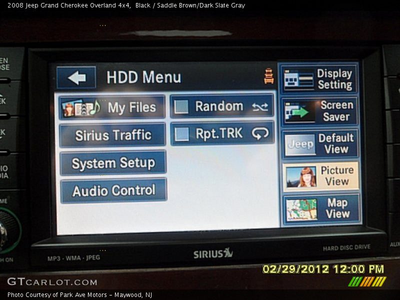 Black / Saddle Brown/Dark Slate Gray 2008 Jeep Grand Cherokee Overland 4x4