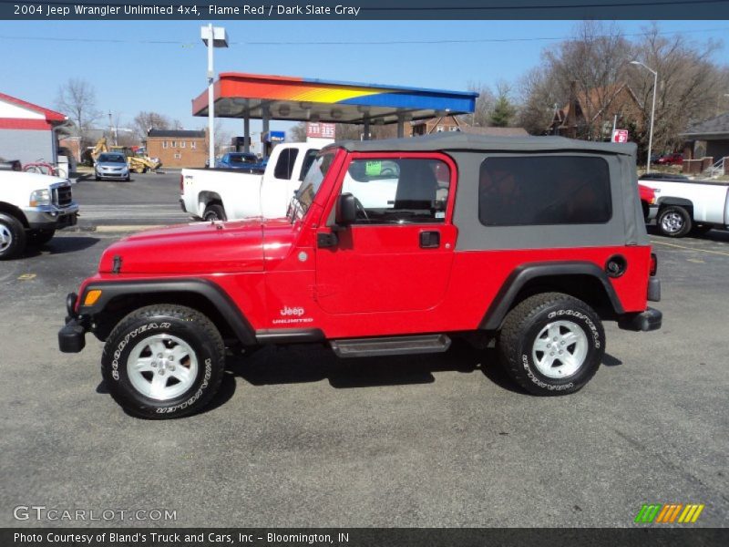 Flame Red / Dark Slate Gray 2004 Jeep Wrangler Unlimited 4x4