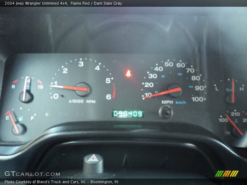 Flame Red / Dark Slate Gray 2004 Jeep Wrangler Unlimited 4x4