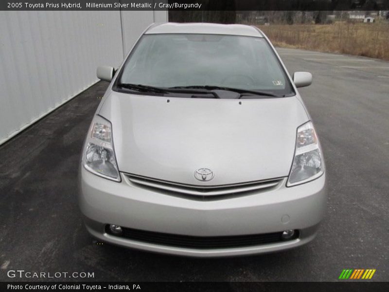 Millenium Silver Metallic / Gray/Burgundy 2005 Toyota Prius Hybrid