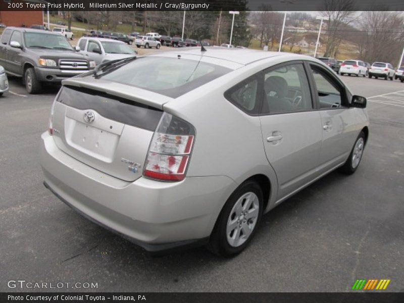 Millenium Silver Metallic / Gray/Burgundy 2005 Toyota Prius Hybrid