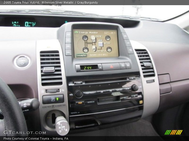Millenium Silver Metallic / Gray/Burgundy 2005 Toyota Prius Hybrid