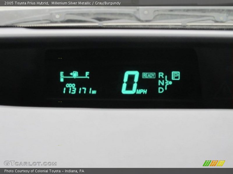 Millenium Silver Metallic / Gray/Burgundy 2005 Toyota Prius Hybrid