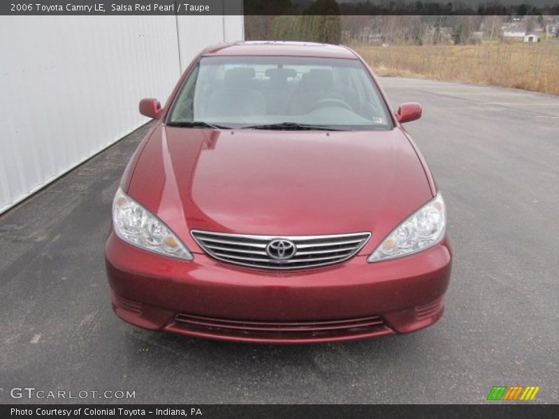 Salsa Red Pearl / Taupe 2006 Toyota Camry LE