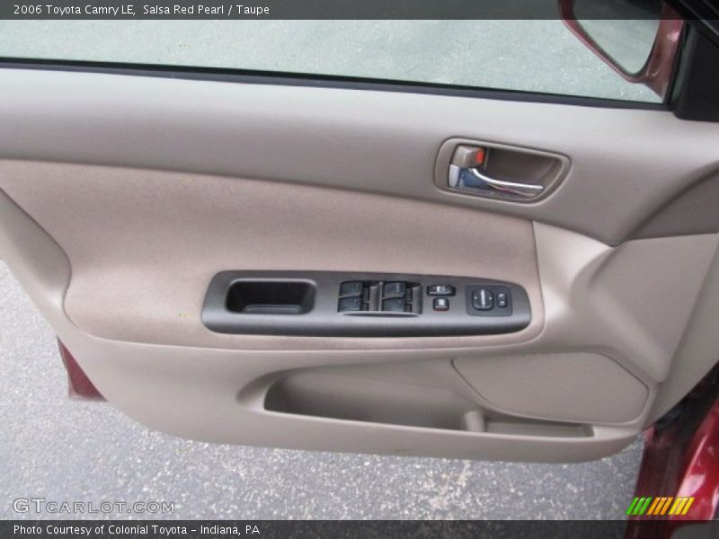 Salsa Red Pearl / Taupe 2006 Toyota Camry LE