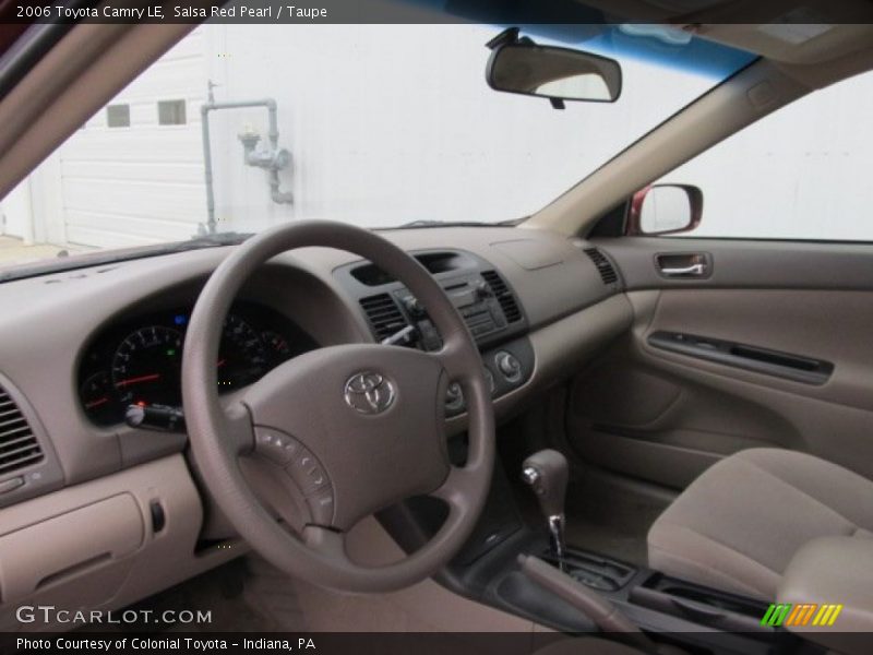 Salsa Red Pearl / Taupe 2006 Toyota Camry LE