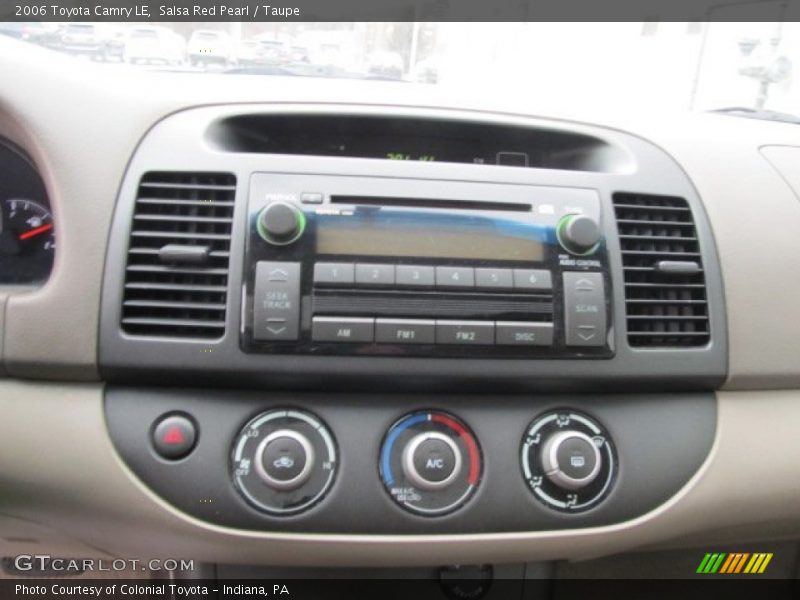 Salsa Red Pearl / Taupe 2006 Toyota Camry LE
