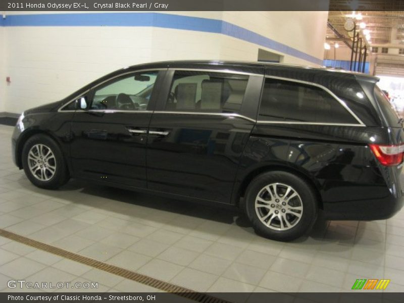 Crystal Black Pearl / Gray 2011 Honda Odyssey EX-L