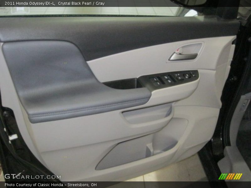 Crystal Black Pearl / Gray 2011 Honda Odyssey EX-L