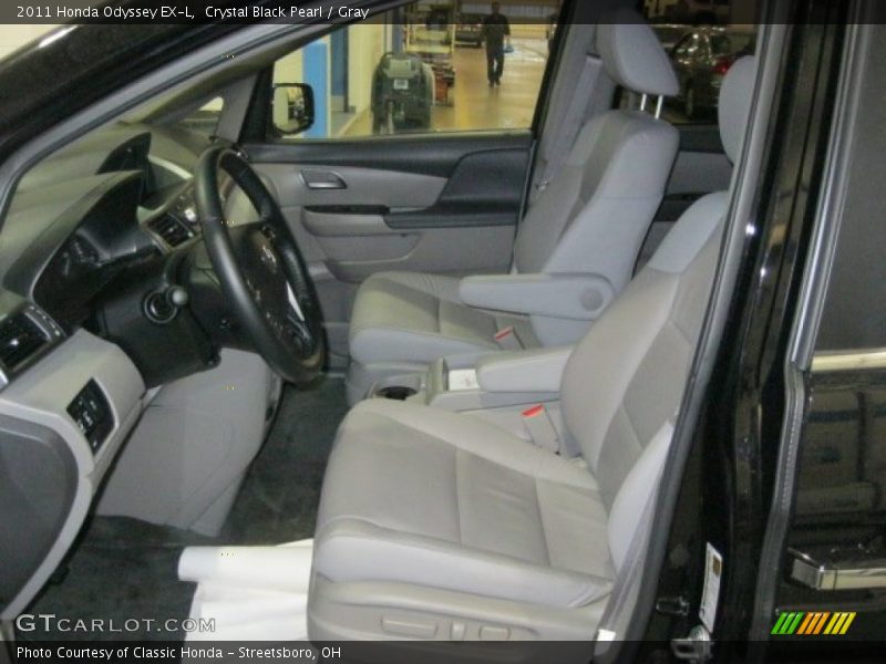 Crystal Black Pearl / Gray 2011 Honda Odyssey EX-L