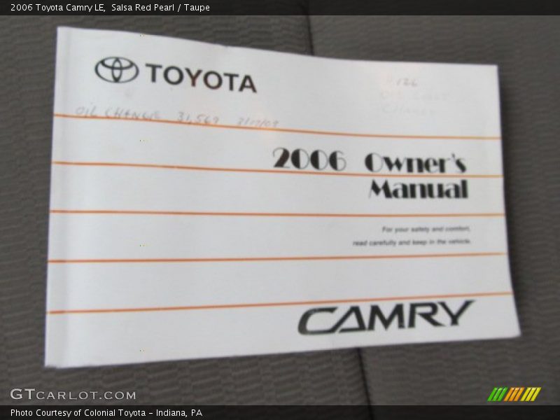 Salsa Red Pearl / Taupe 2006 Toyota Camry LE