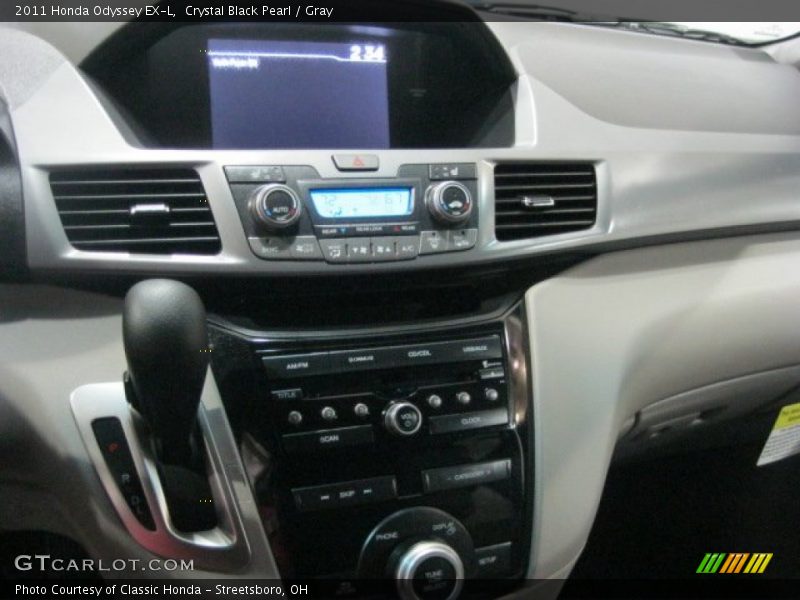 Crystal Black Pearl / Gray 2011 Honda Odyssey EX-L