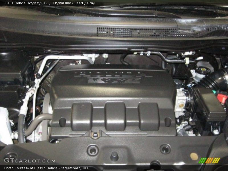 Crystal Black Pearl / Gray 2011 Honda Odyssey EX-L